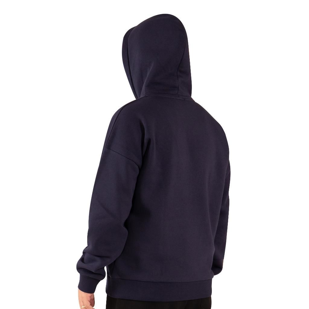 Lacivert Erkek Hoodie, Kanguru Cepli, Kapüşonlu, 3 İplik Kumaş XXL